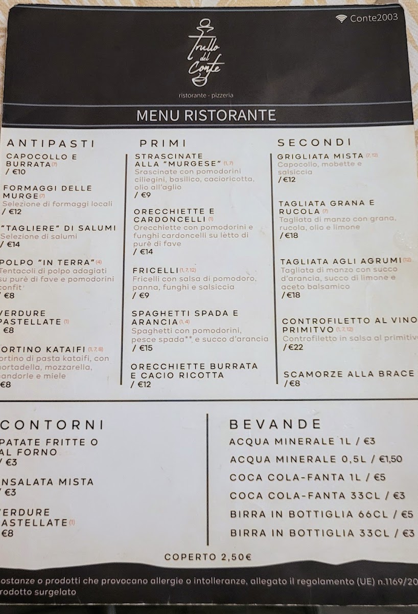 Trullo del Conte Ristorante Pizzeria Photo Menu 3