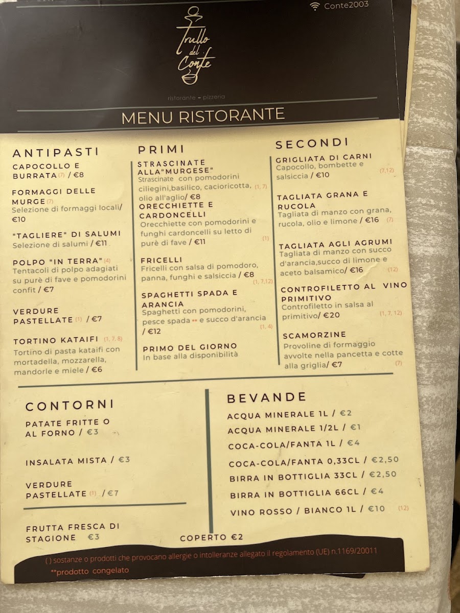 Trullo del Conte Ristorante Pizzeria Photo Menu 4