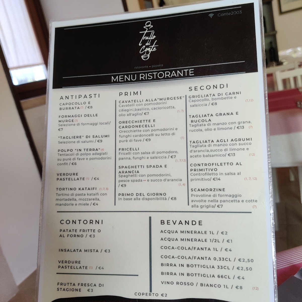 Trullo del Conte Ristorante Pizzeria Photo Menu 7