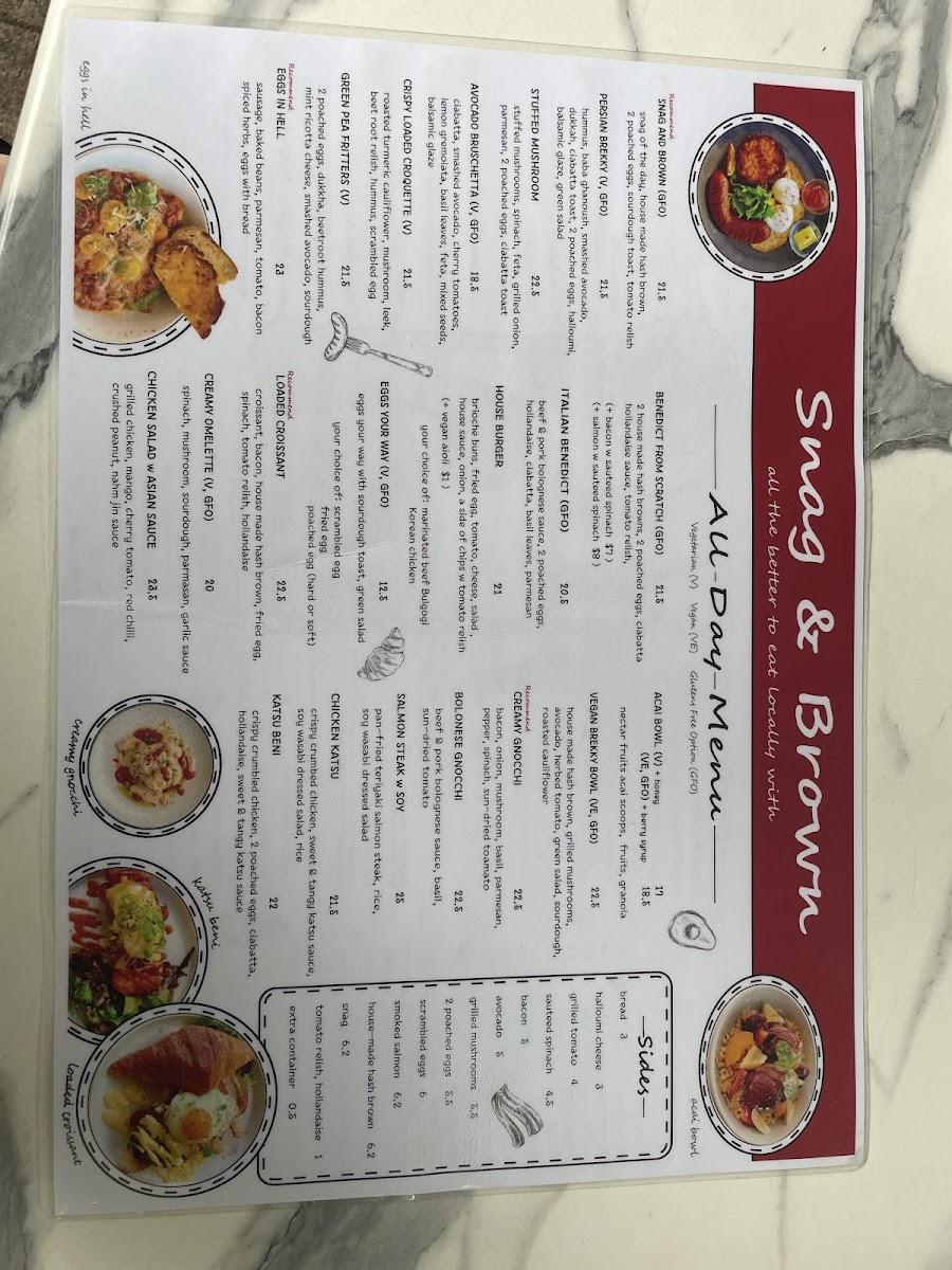 Snag & Brown Photo Menu 9