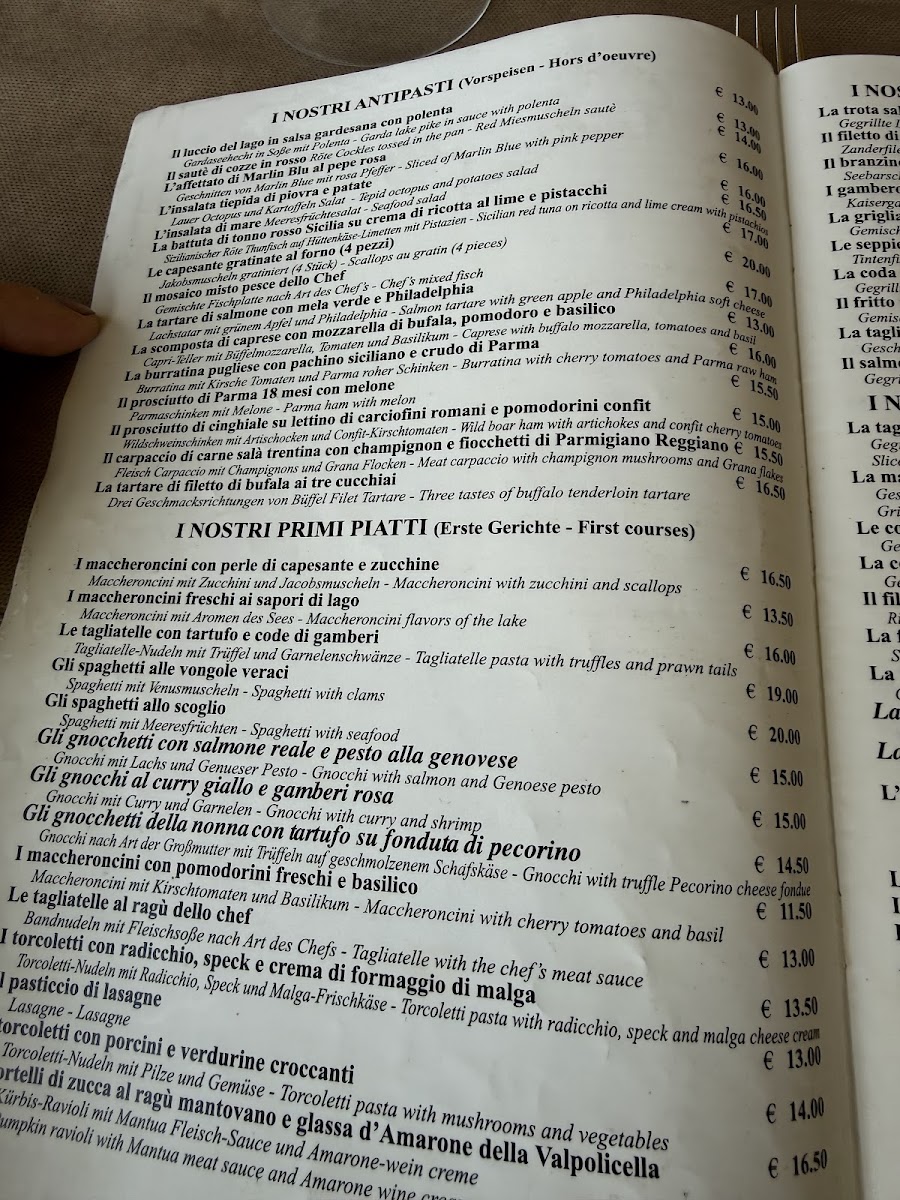 Ristorante Miralago Costermano Photo Menu 6