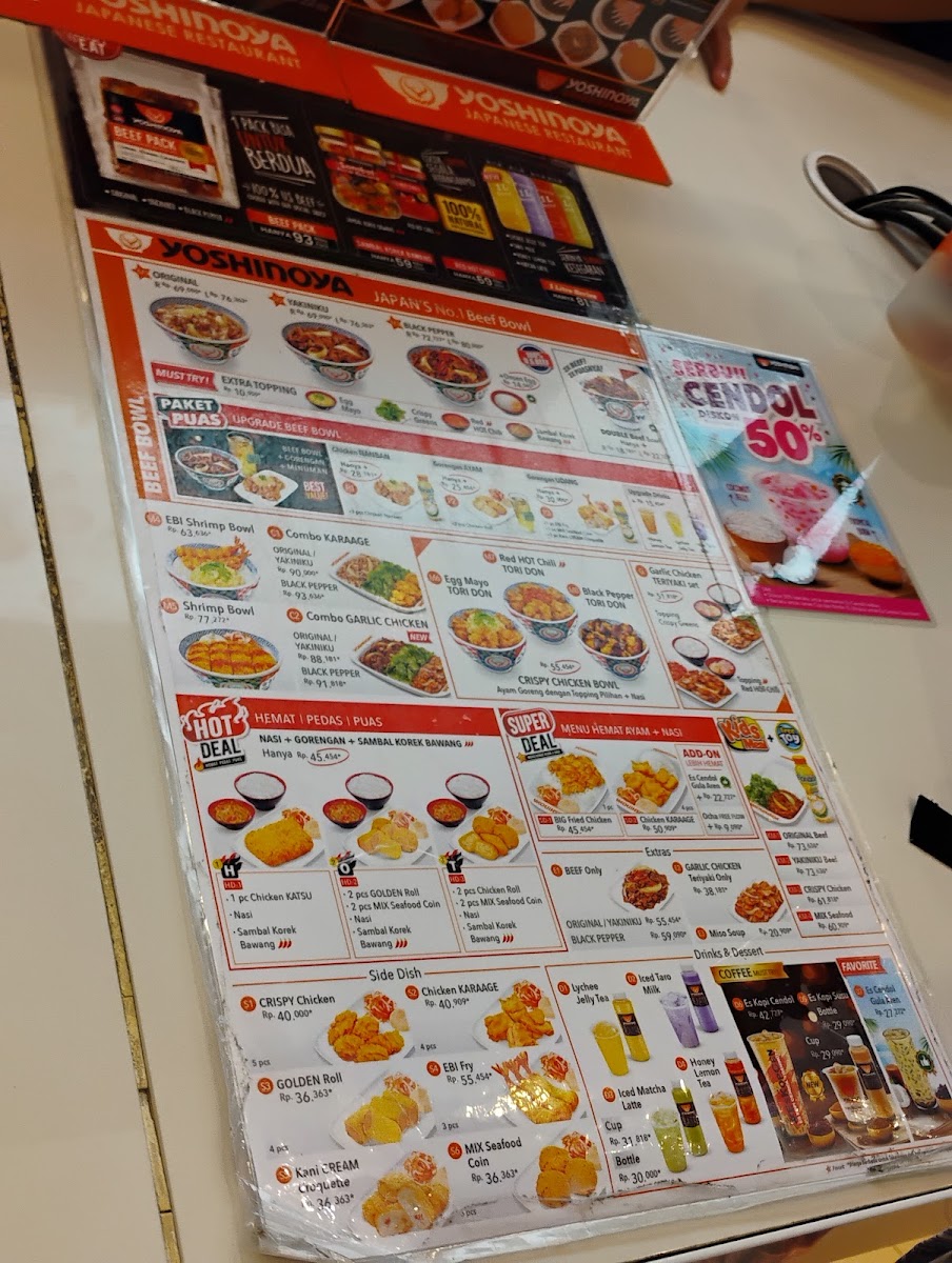 Yoshinoya Terminal 3 Airport Soekarno-Hatta Photo Menu 5