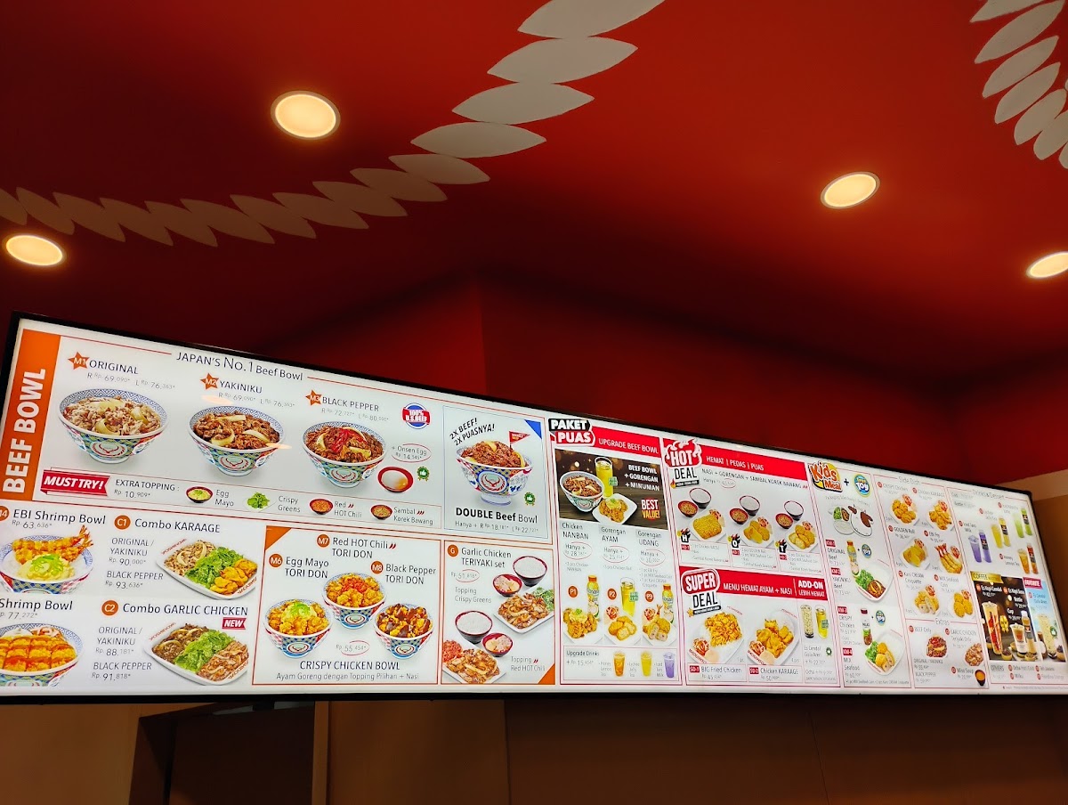 Yoshinoya Terminal 3 Airport Soekarno-Hatta Photo Menu 7