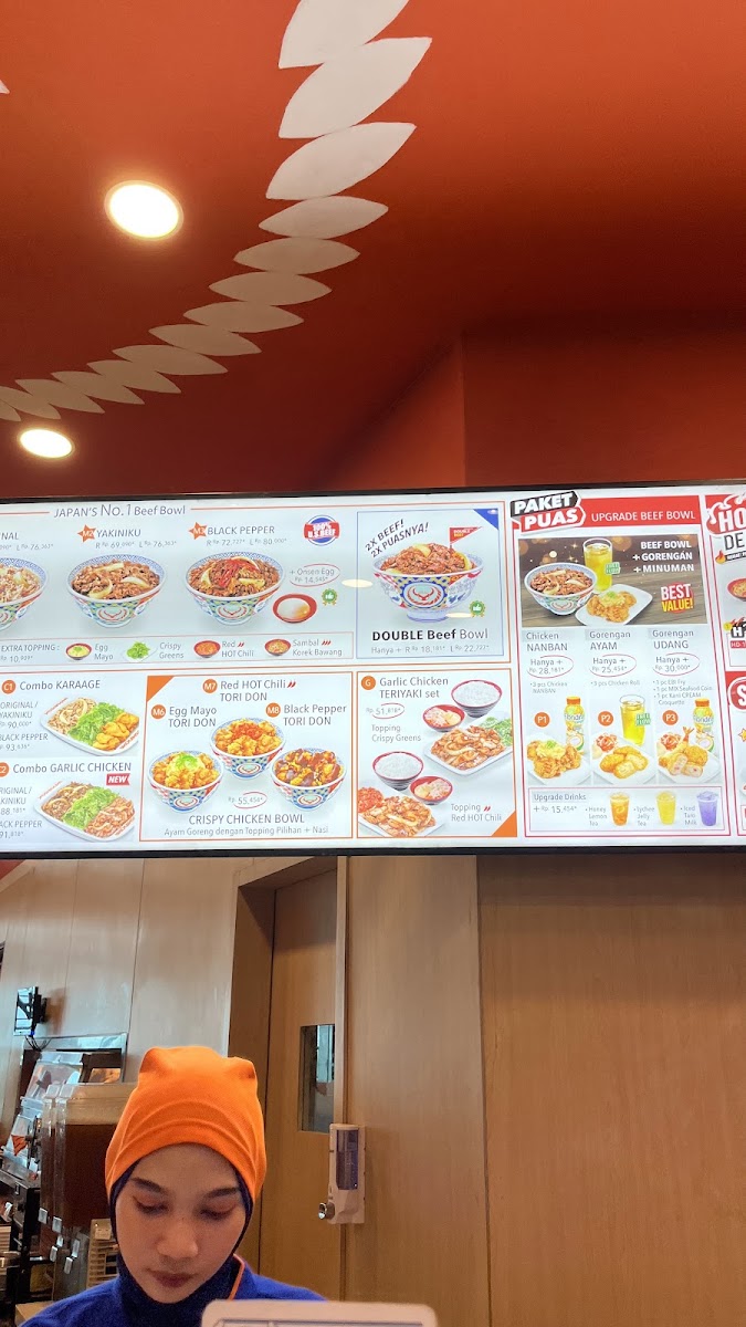 Yoshinoya Terminal 3 Airport Soekarno-Hatta Photo Menu 8