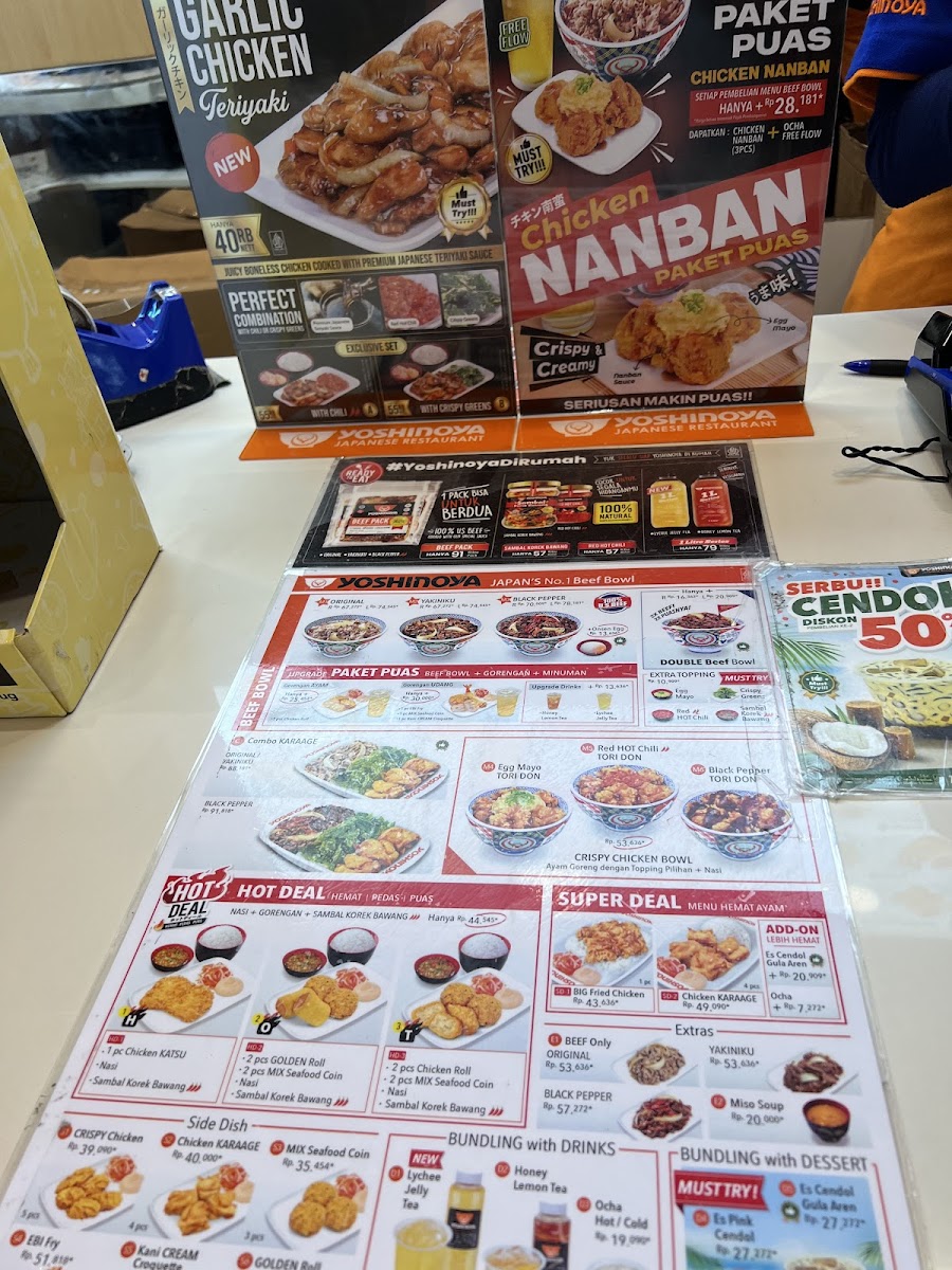 Yoshinoya Terminal 3 Airport Soekarno-Hatta Photo Menu 9