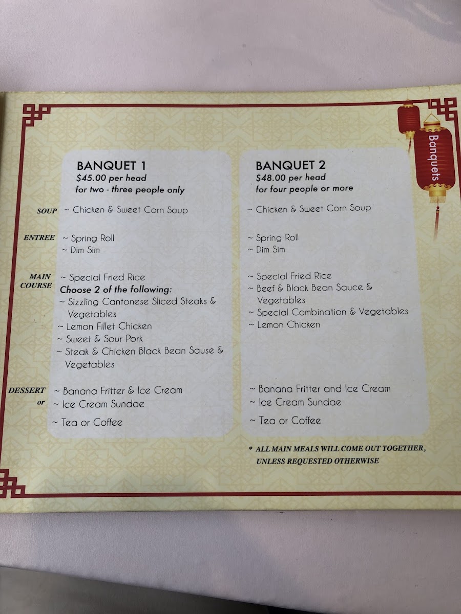 Ming Terrace Chinese Restaurant Photo Menu 5