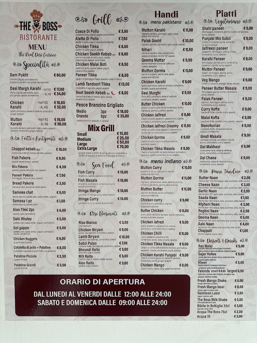 Ristorante The Boss Photo Menu 1