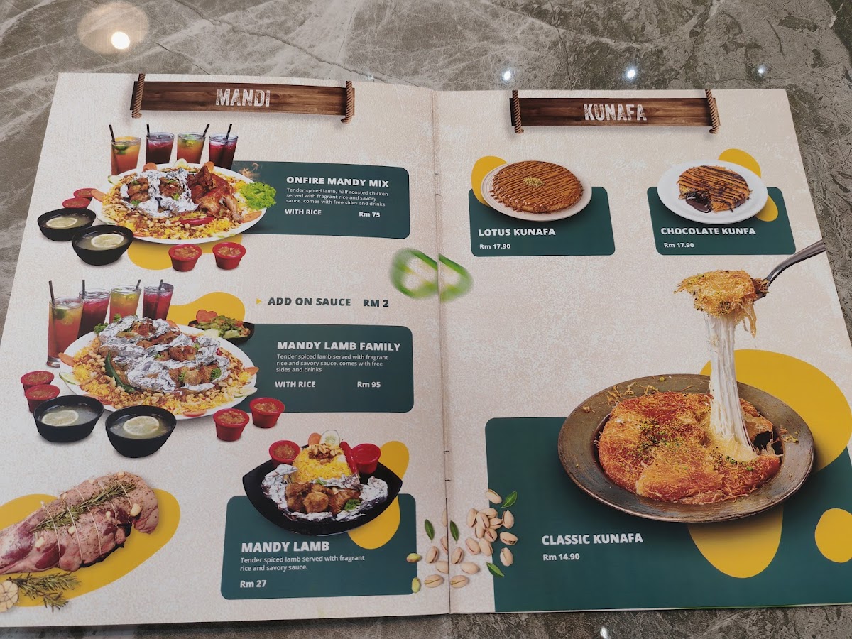 OnFire Restaurant Photo Menu 6