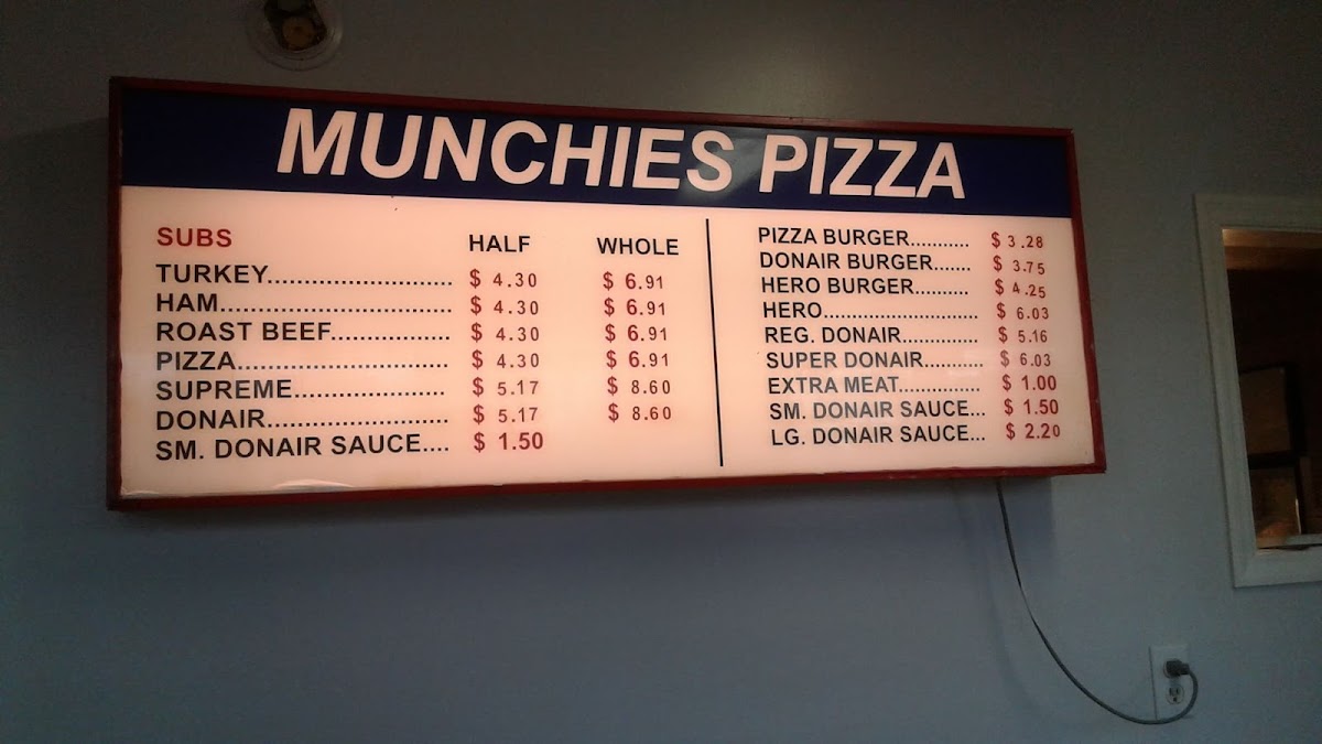 Munchees Pizza Photo Menu 2