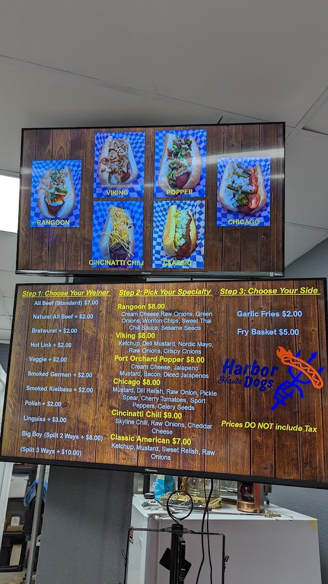 Harbor Haute Dogs Photo Menu 2