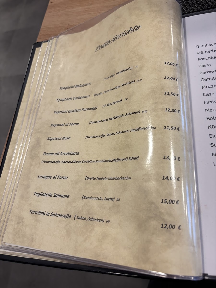 Il Sapore Photo Menu 4