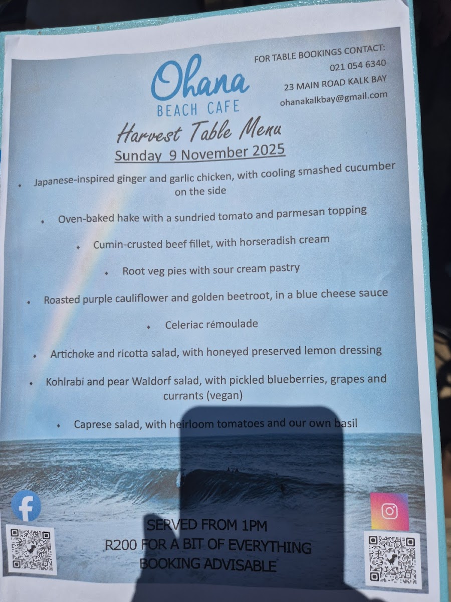 Ohana Cafe Photo Menu 1