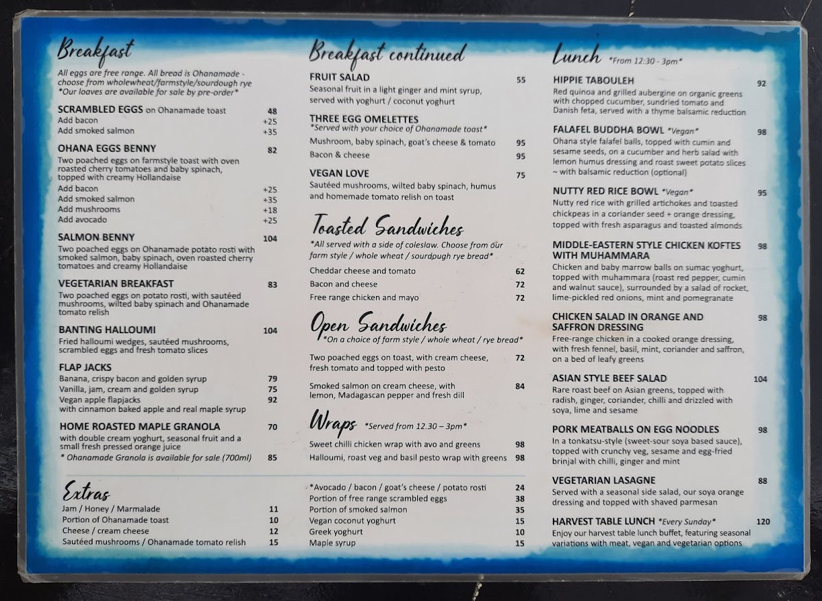 Ohana Cafe Photo Menu 3