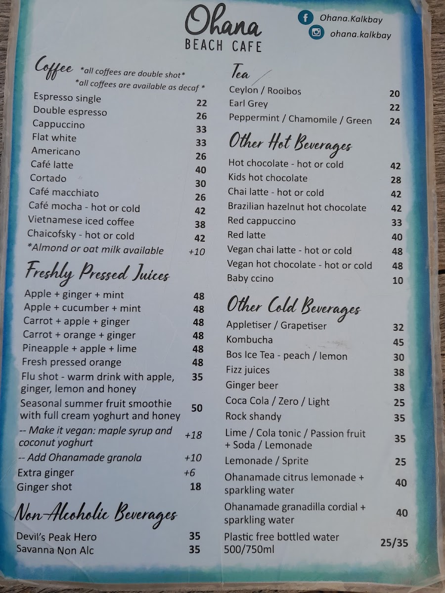 Ohana Cafe Photo Menu 6