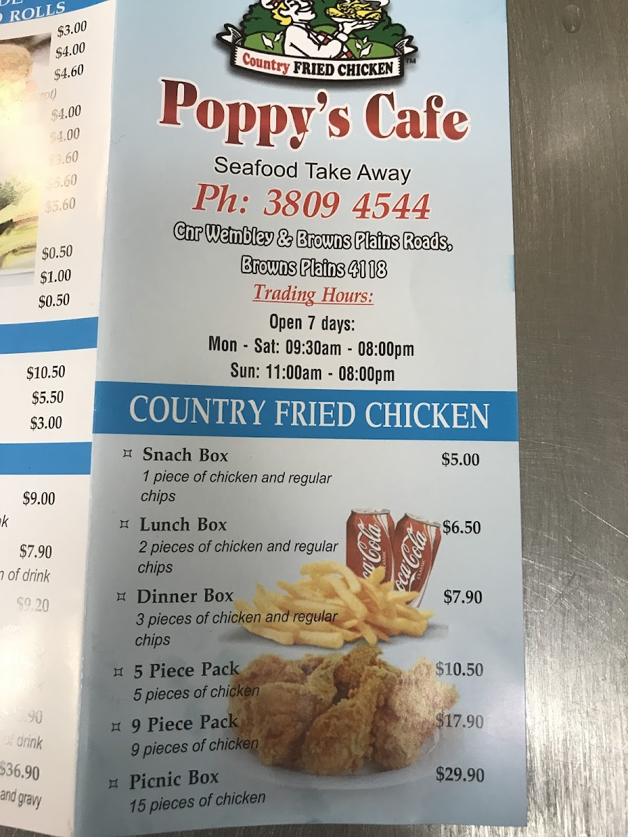 Poppy's Cafe Photo Menu 7