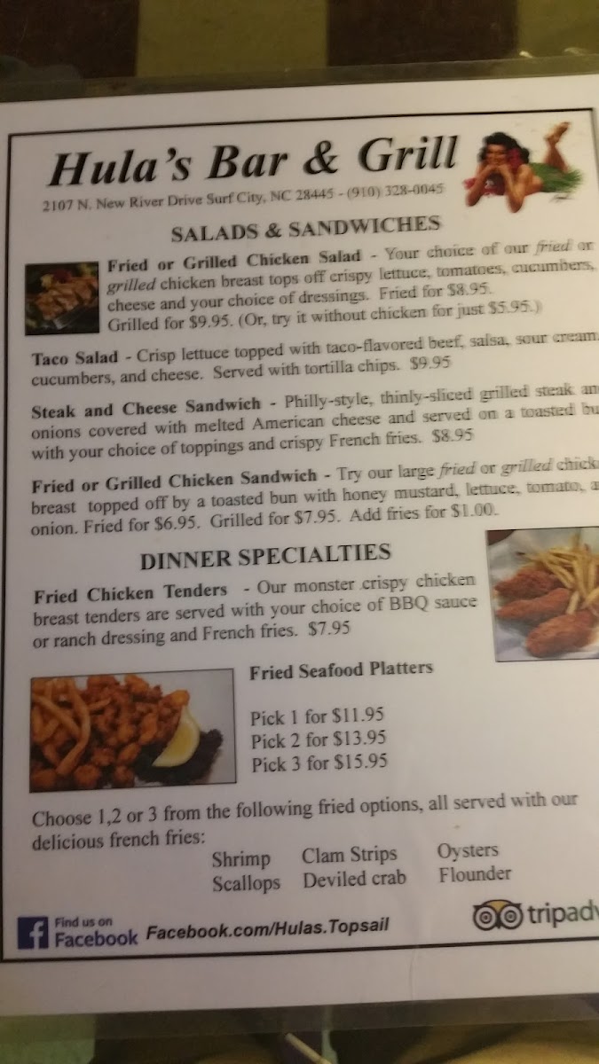 Hulas Bar and grill Photo Menu 2