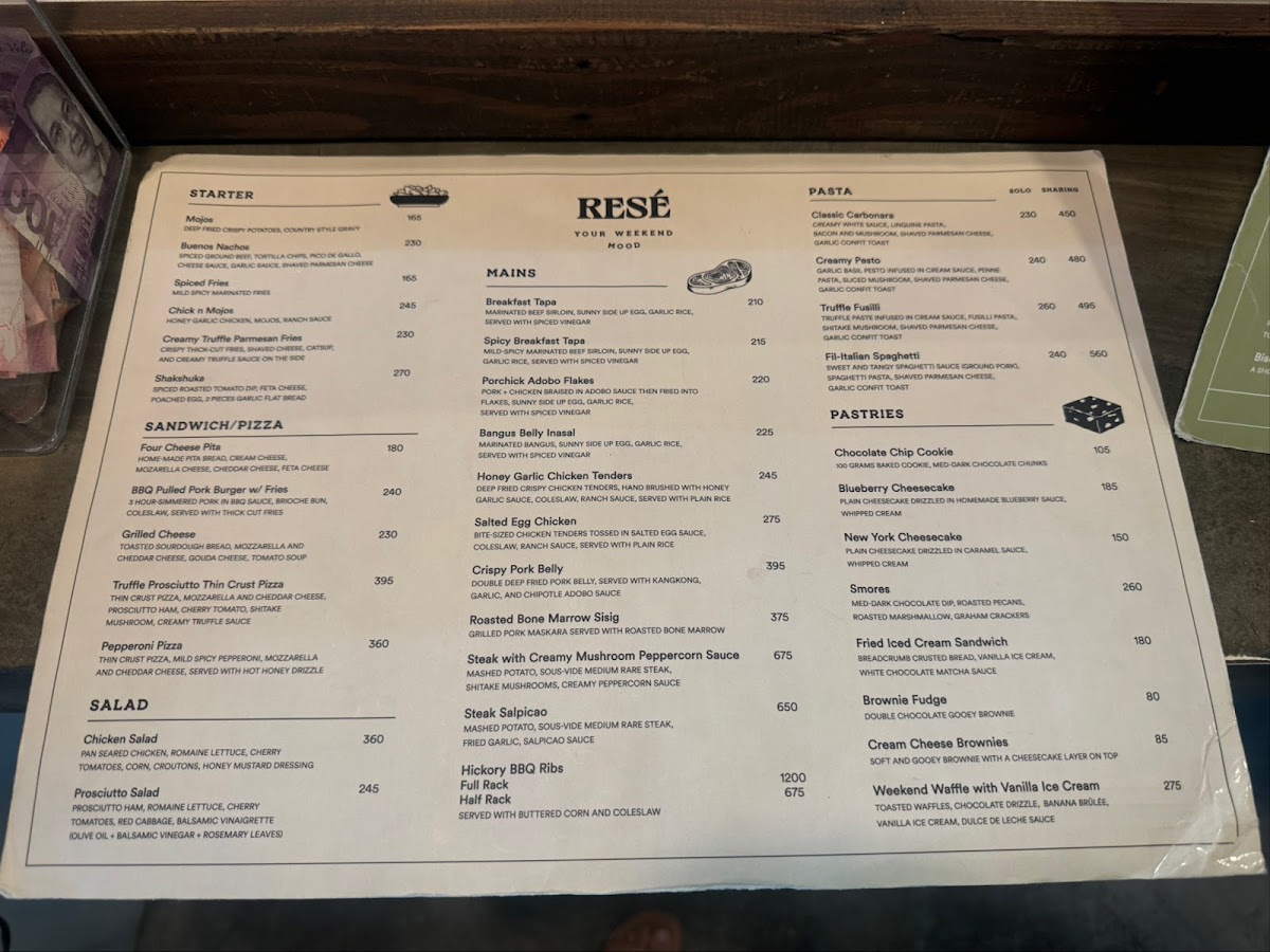Cafe Rese Photo Menu 1