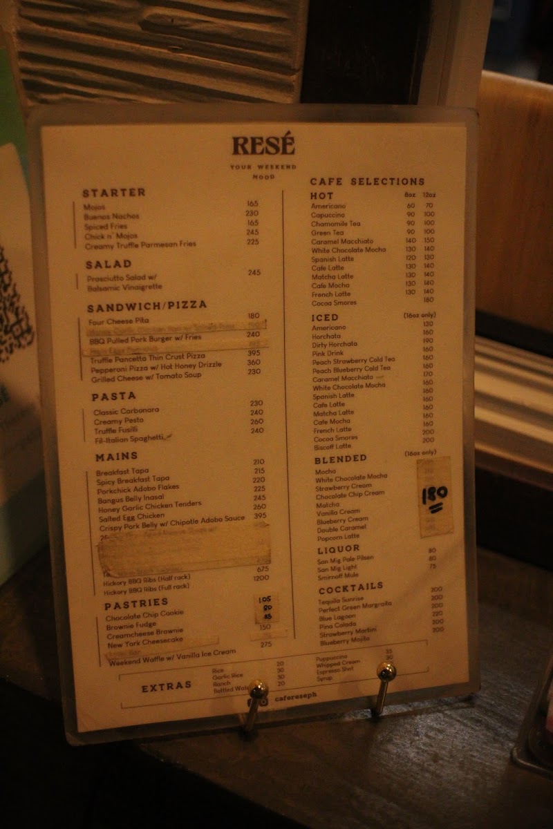 Cafe Rese Photo Menu 2