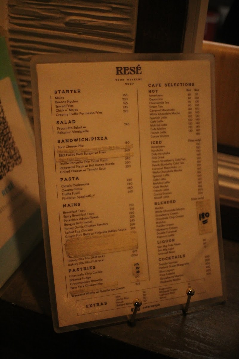 Cafe Rese Photo Menu 3