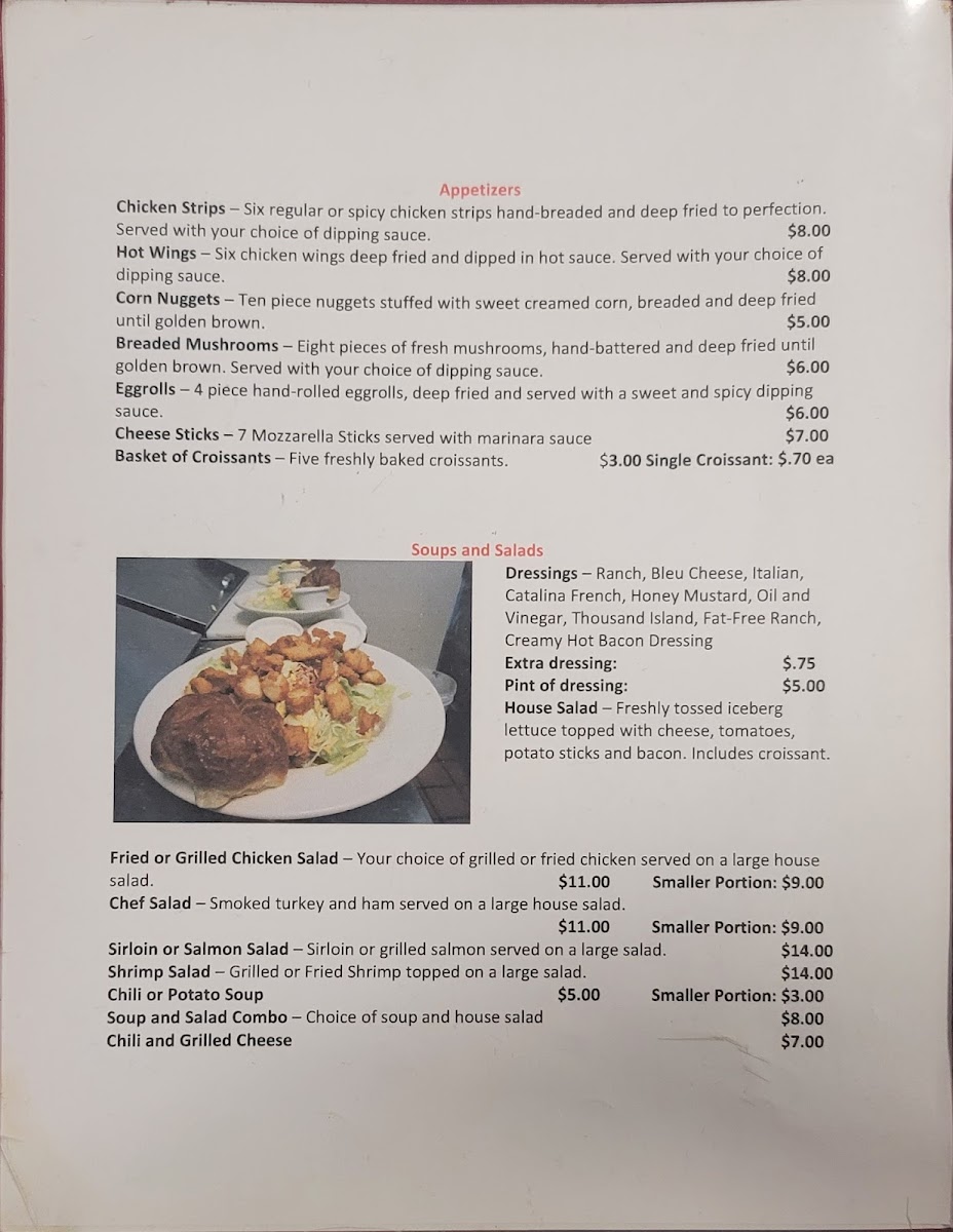 Franklin Steak House Photo Menu 1