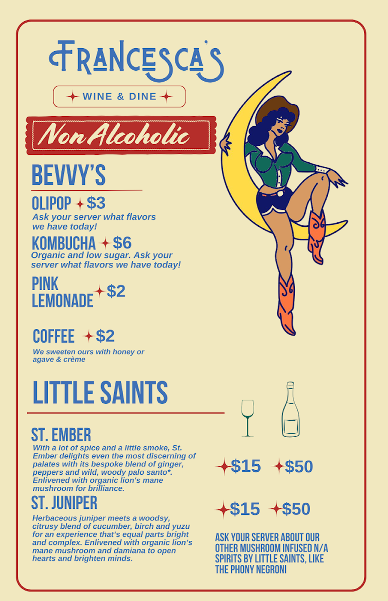 Francesca's Wine & Dine Photo Menu 5