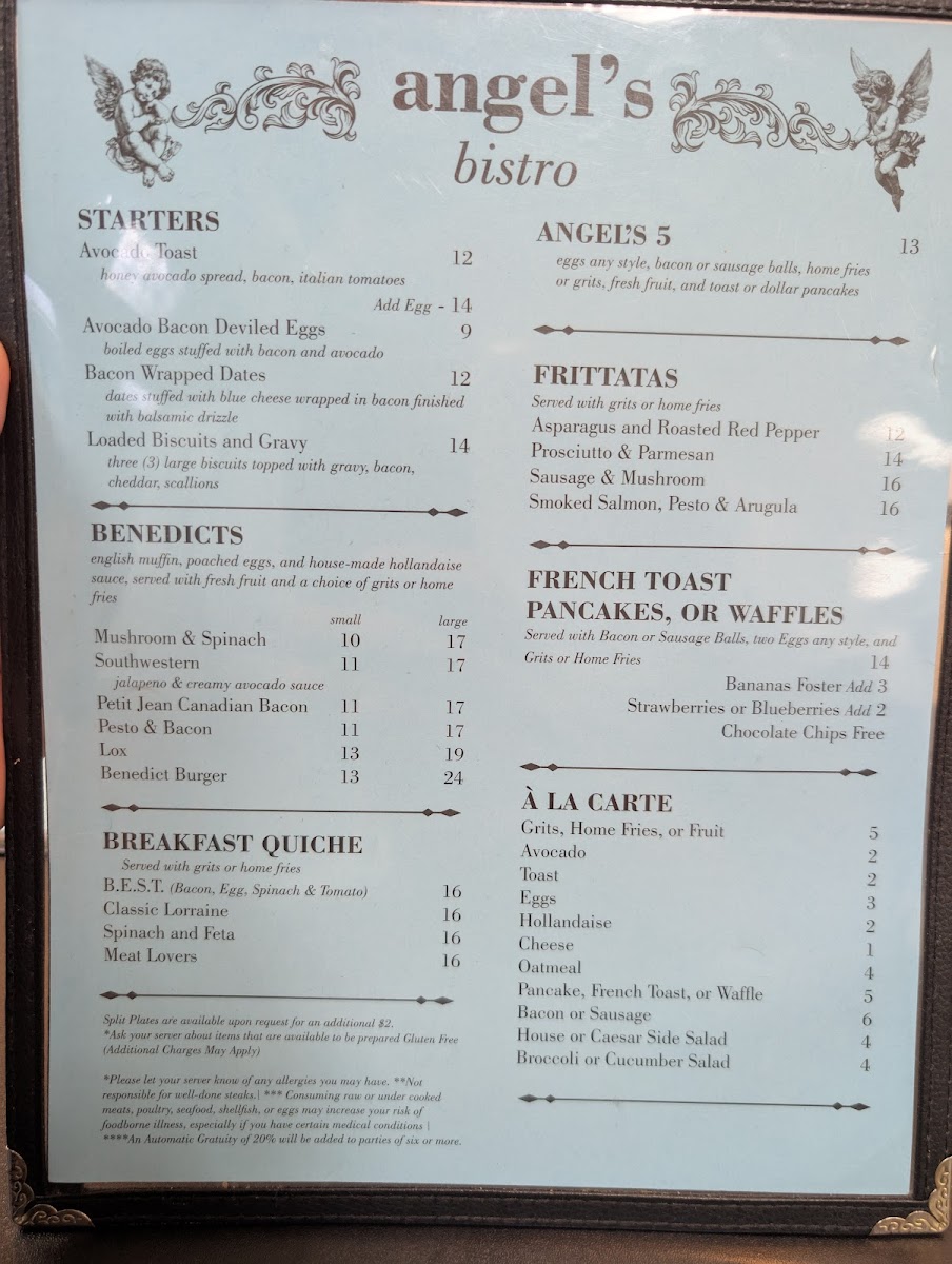 Angel's Breaksfast Bistro Photo Menu 4
