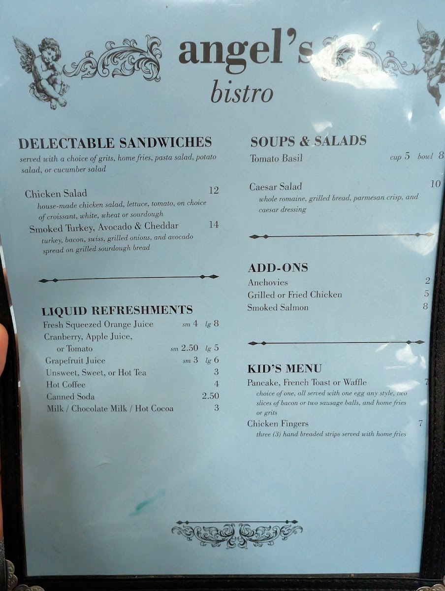 Angel's Breaksfast Bistro Photo Menu 5
