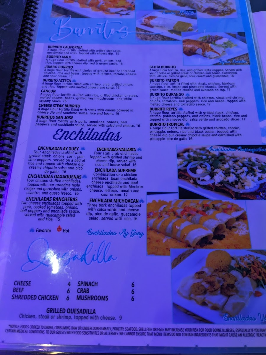 Tequila Modern Mexican 2 Photo Menu 2