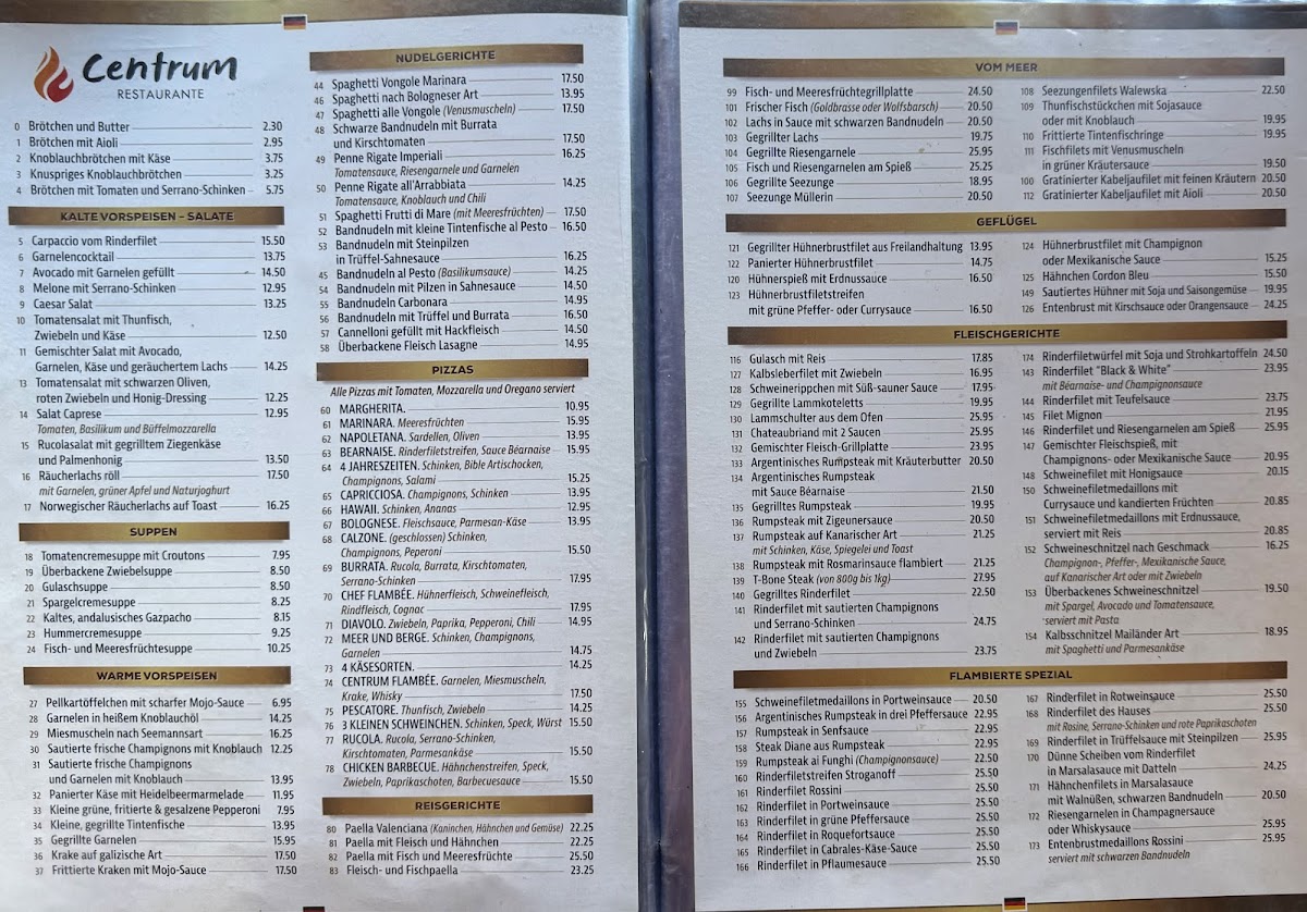 Bar Restaurante Centrum Photo Menu 1