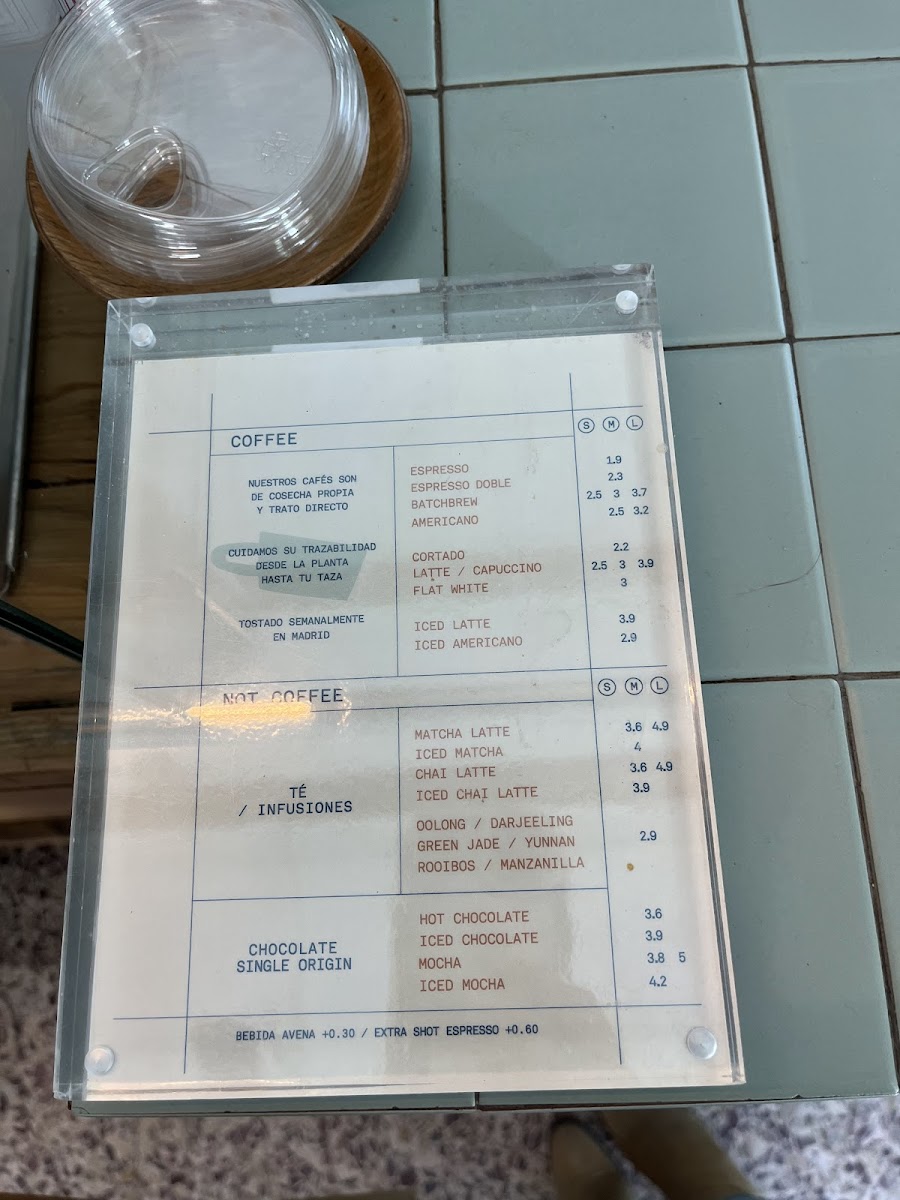 PASTORA – Café & Bottle Shop Photo Menu 1