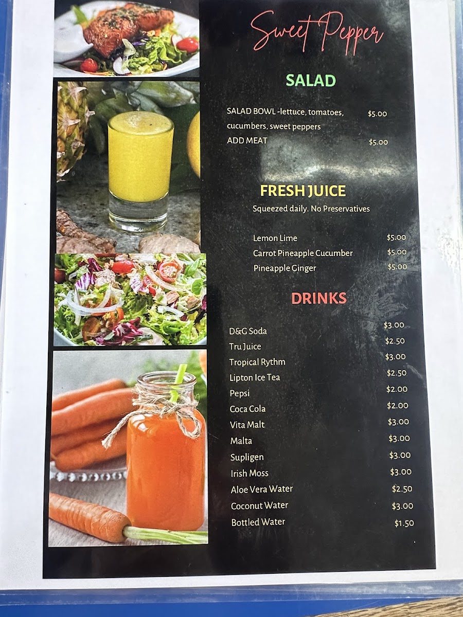 Sweet Pepper Caribbean American Restaurant Photo Menu 6