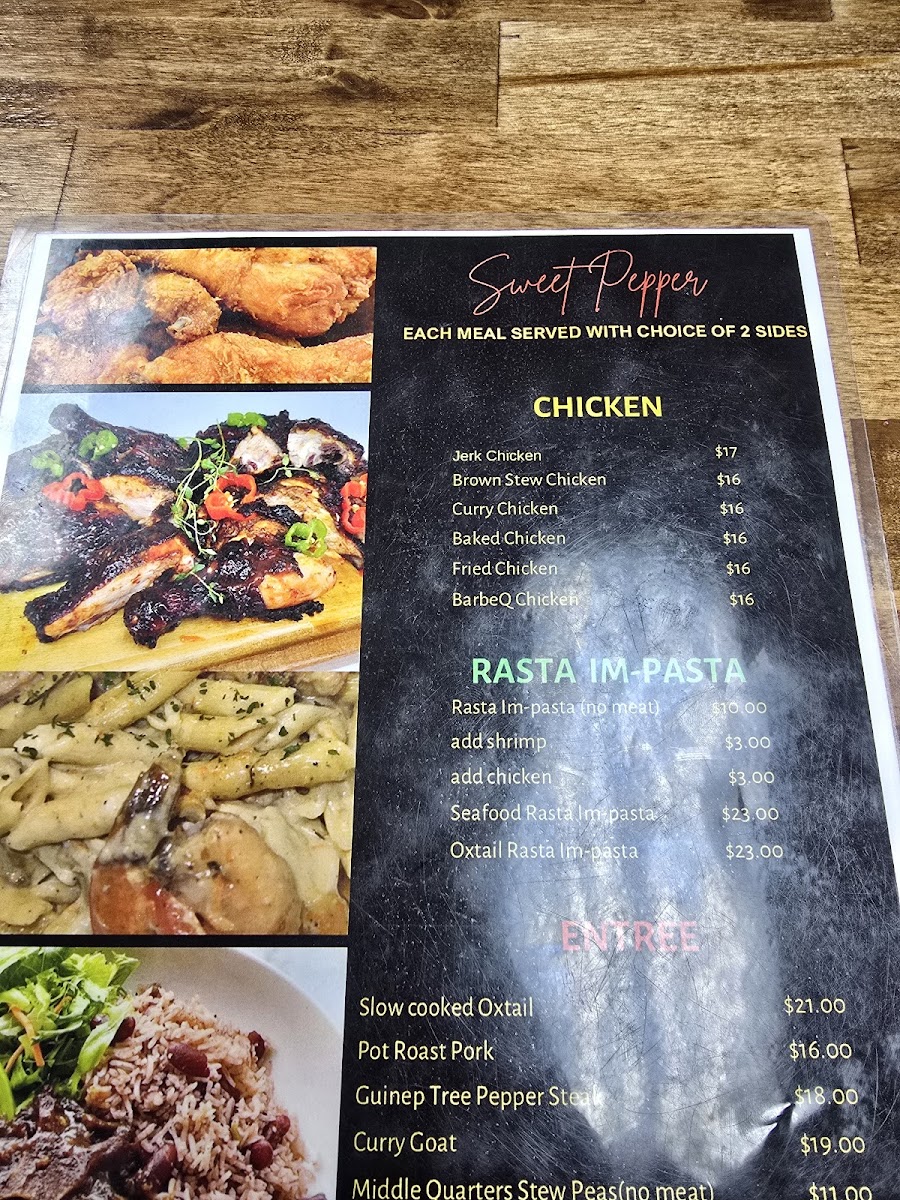 Sweet Pepper Caribbean American Restaurant Photo Menu 7