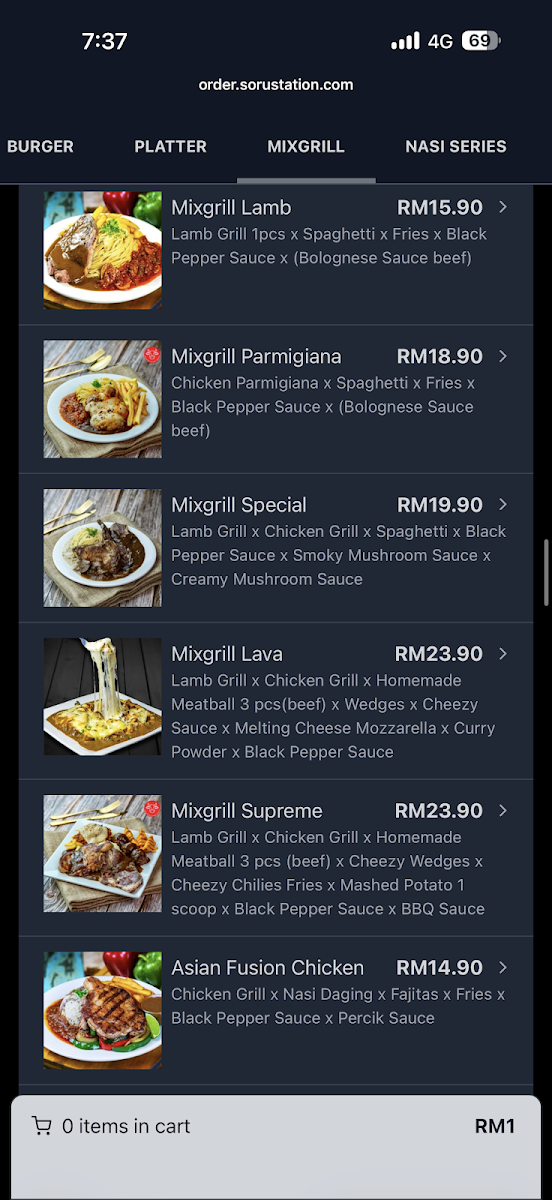 Soru Station Kota Damansara Photo Menu 1