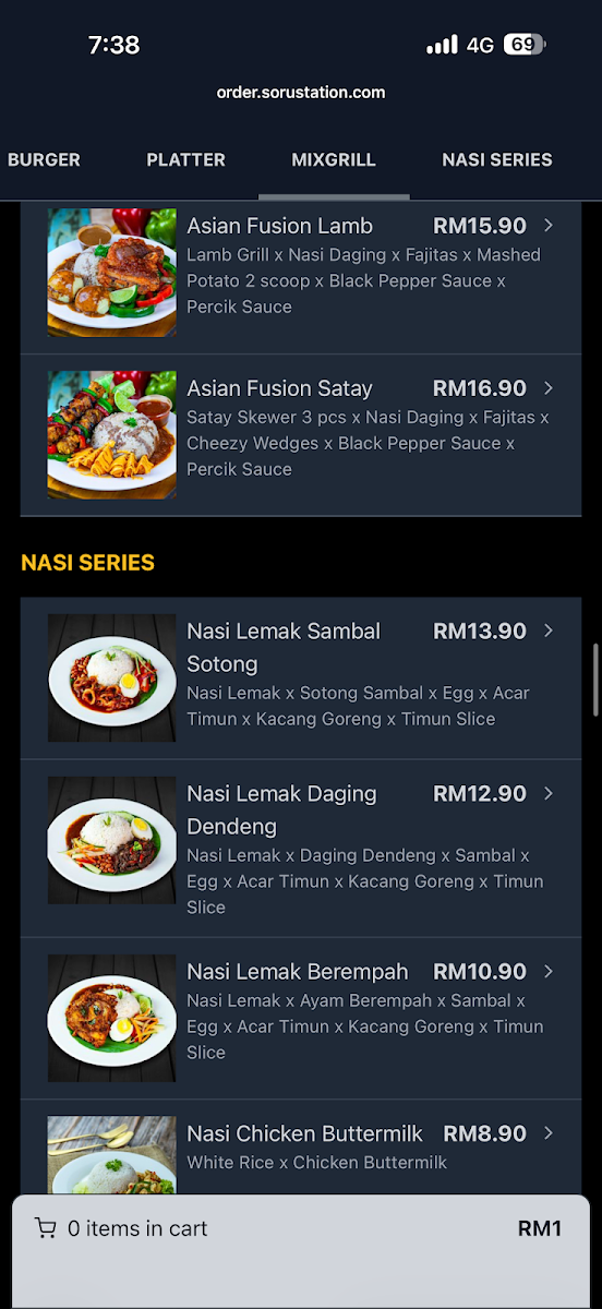 Soru Station Kota Damansara Photo Menu 2