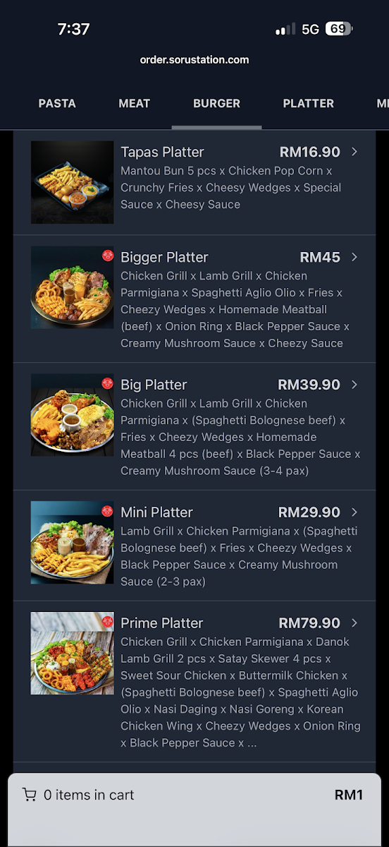 Soru Station Kota Damansara Photo Menu 6