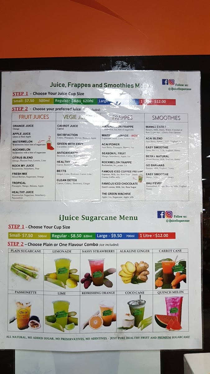 iJuice Sugarcane Photo Menu 10
