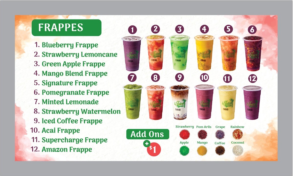iJuice Sugarcane Photo Menu 2