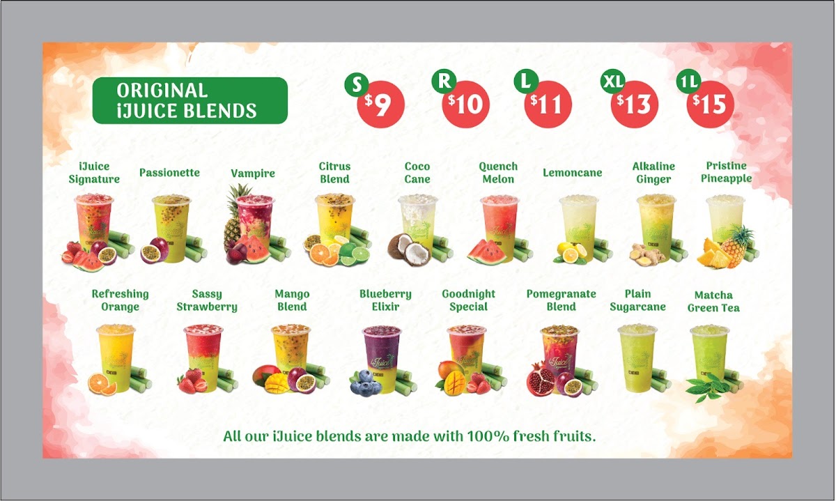 iJuice Sugarcane Photo Menu 3