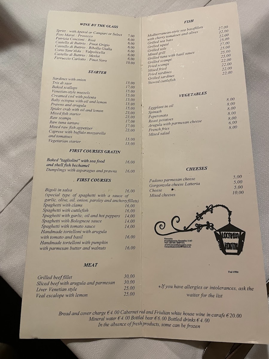Antica Locanda Montin Photo Menu 4