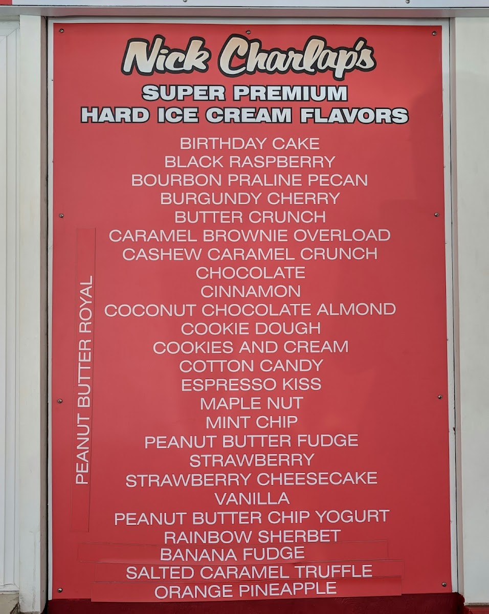 Nick Charlap’s Ice Cream Photo Menu 4