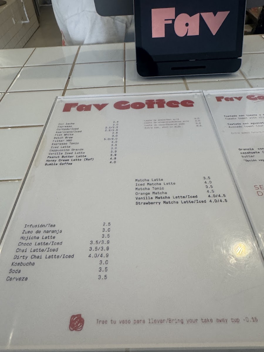 FAV COFFEE - Café de especialidad Photo Menu 10