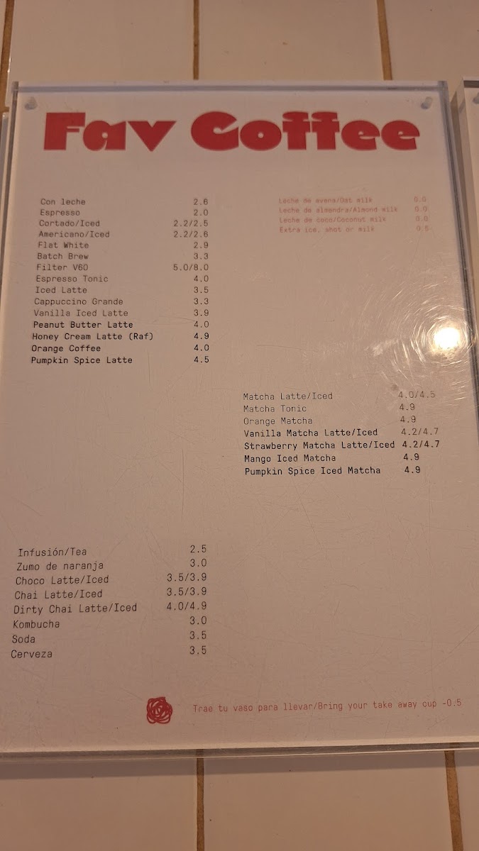 FAV COFFEE - Café de especialidad Photo Menu 4