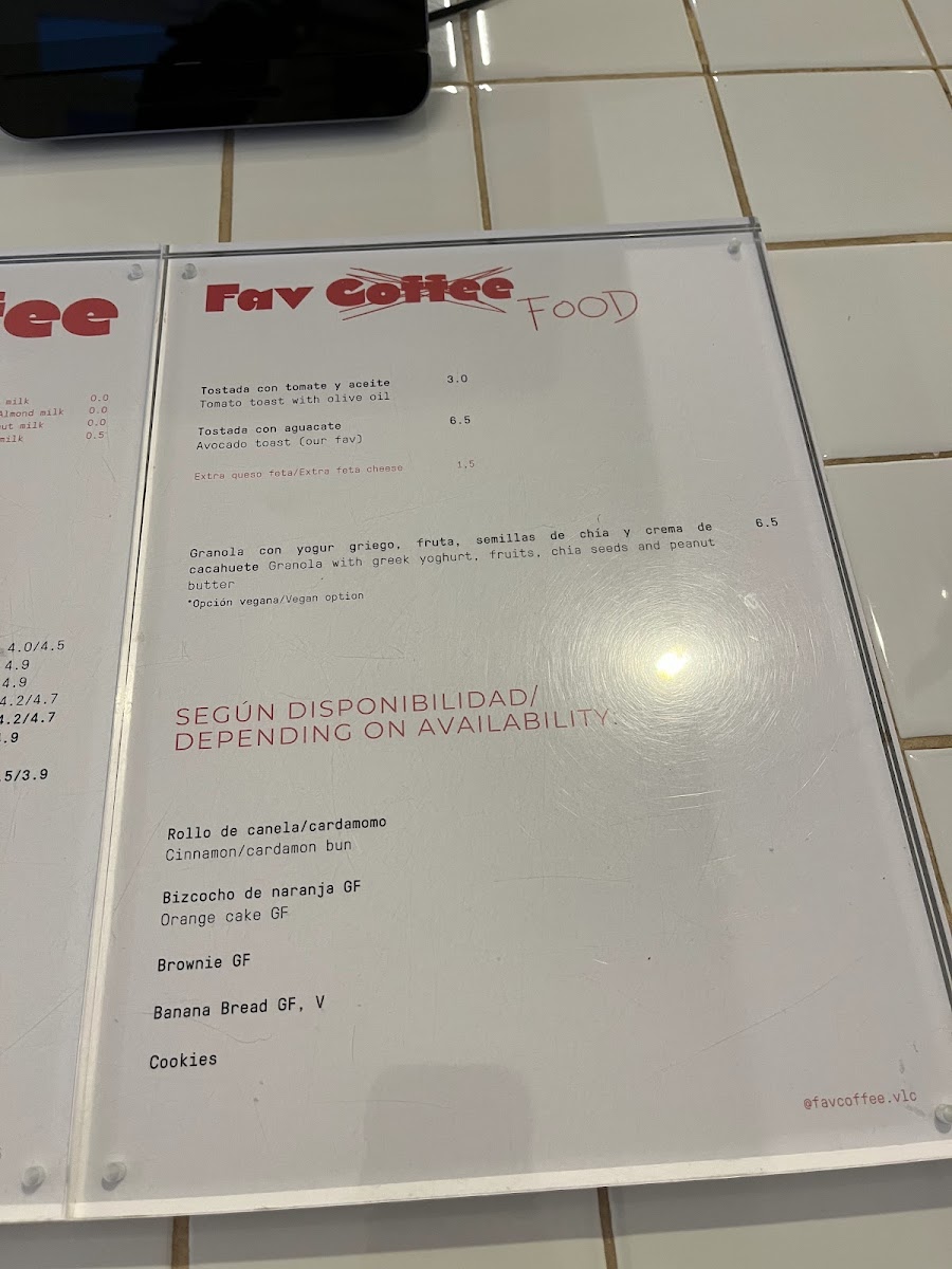 FAV COFFEE - Café de especialidad Photo Menu 6