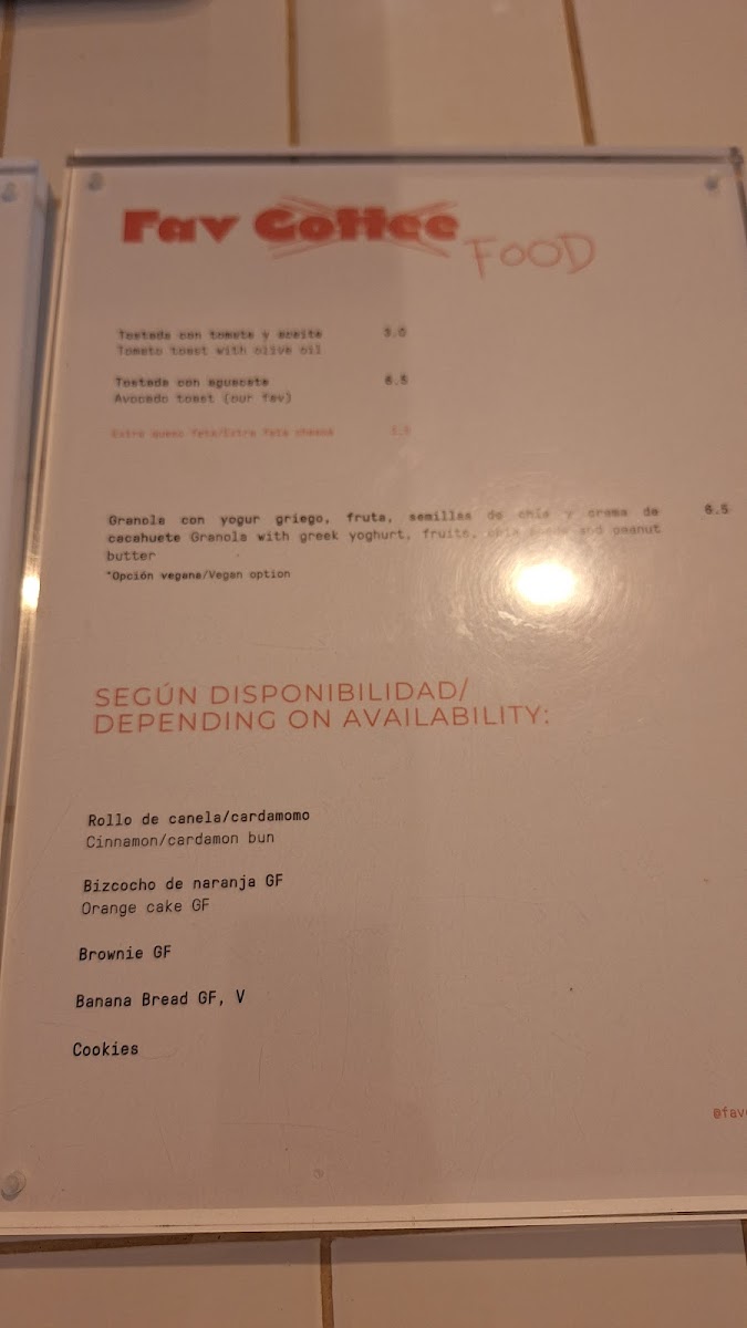 FAV COFFEE - Café de especialidad Photo Menu 7