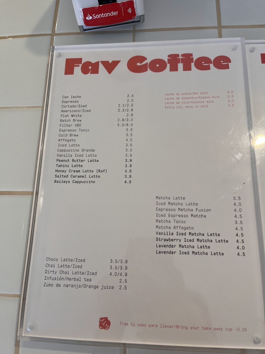 FAV COFFEE - Café de especialidad Photo Menu 8