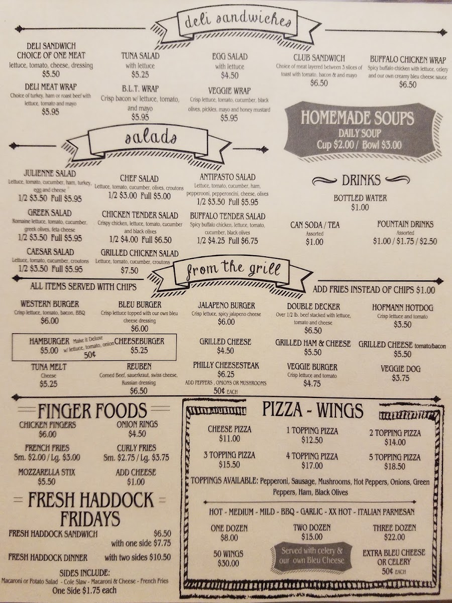 Sandy & Sons Photo Menu 3