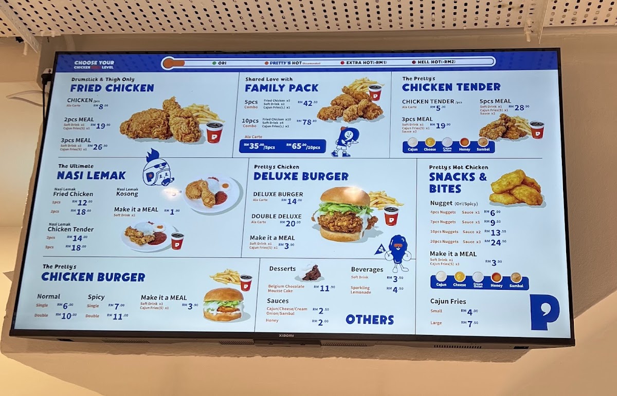 Pretty's Hot Chicken Damansara Uptown Photo Menu 10