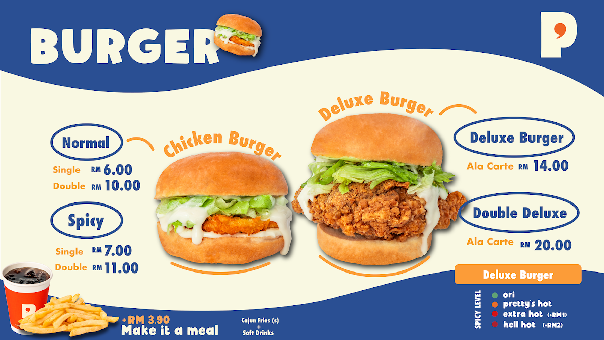 Pretty's Hot Chicken Damansara Uptown Photo Menu 2