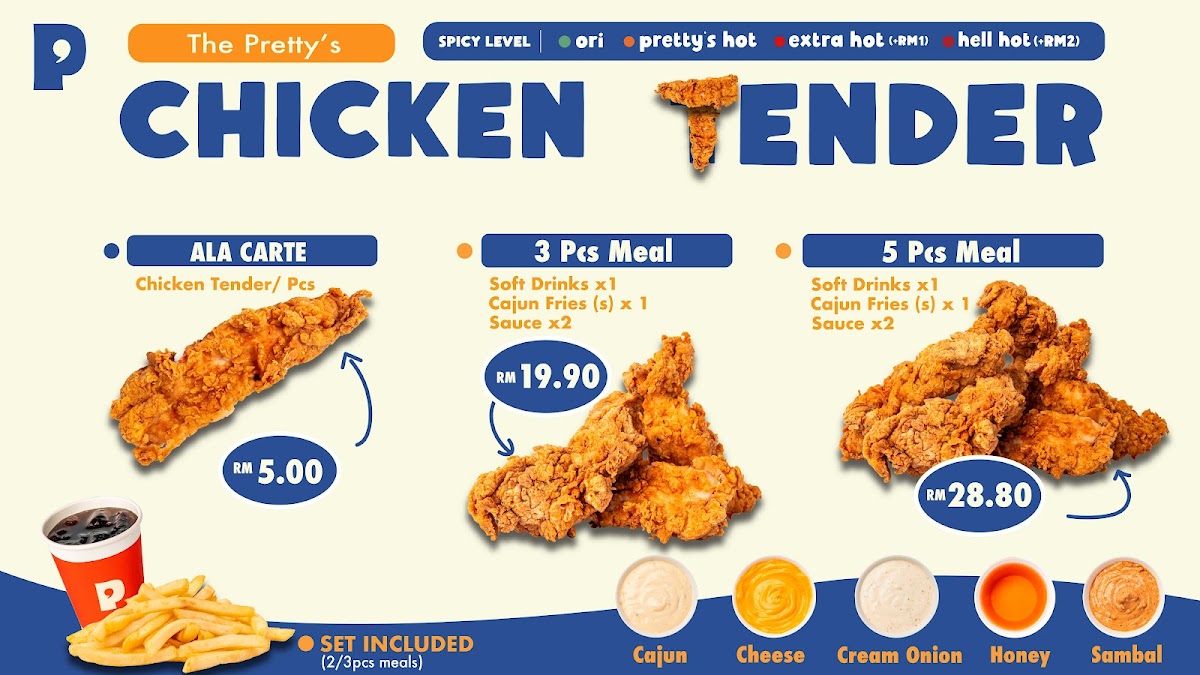 Pretty's Hot Chicken Damansara Uptown Photo Menu 8