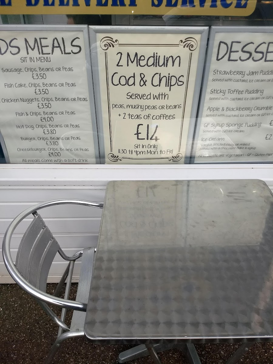 Simon's Fish & Chips Photo Menu 1